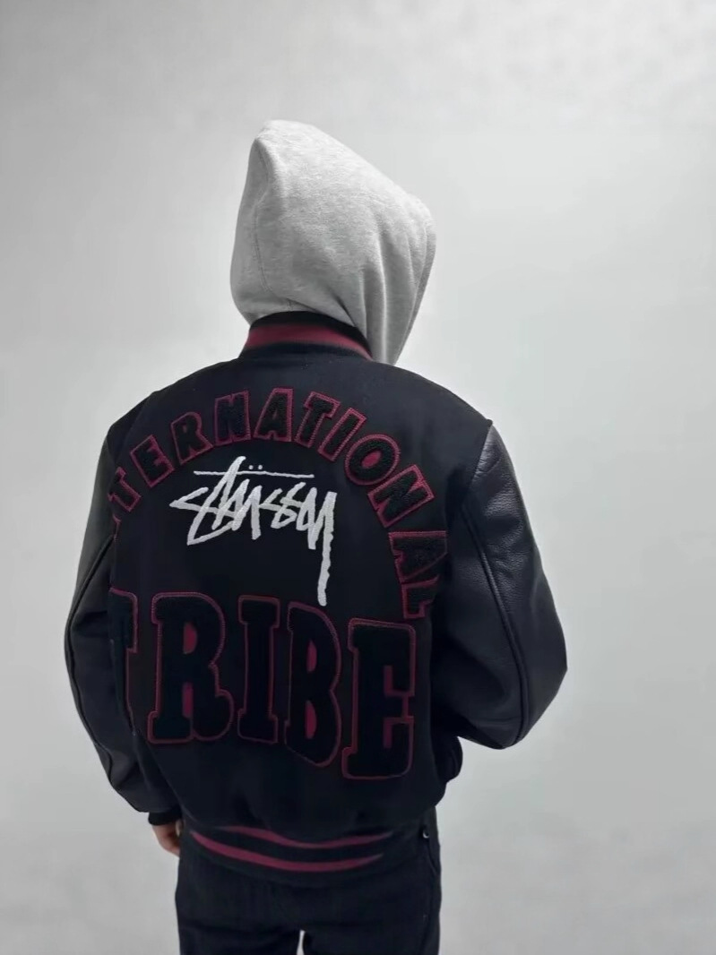 Trendy High Street Letter Ins Jacket for Men and Women, Spring and Autumn Style, Cool American Retro Patchwork Baseball Jacket