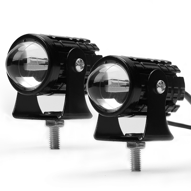 Производители мотоциклетных фар поставляют водонепроницаемые малые стальные пушки электрические фары двухцветные прожекторы 8-80V