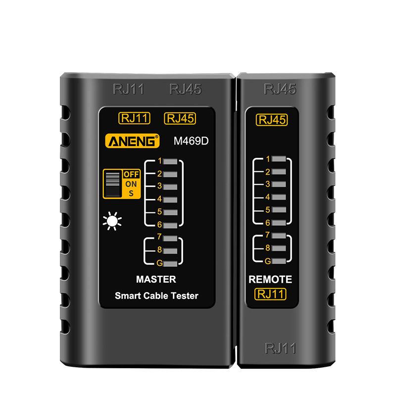 ANENG multi-function network line tester Crystal Head unilateral detector telephone line network cable on-off alignment device