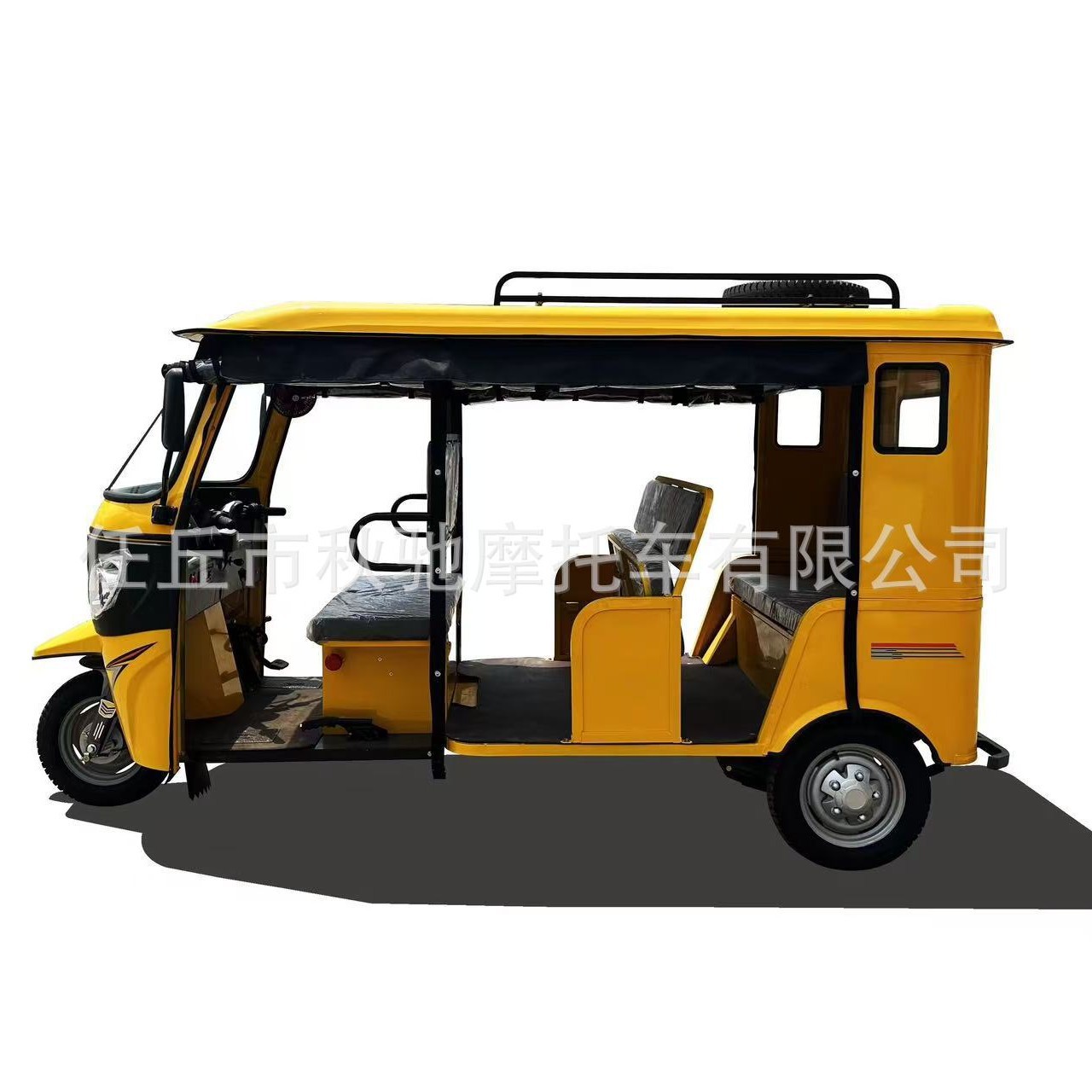 Fuel-Powered Rickshaw, Tricycle, Passenger Bajaj Tuk Tuk, Cross-Border Overseas Double-Row Triple-Row