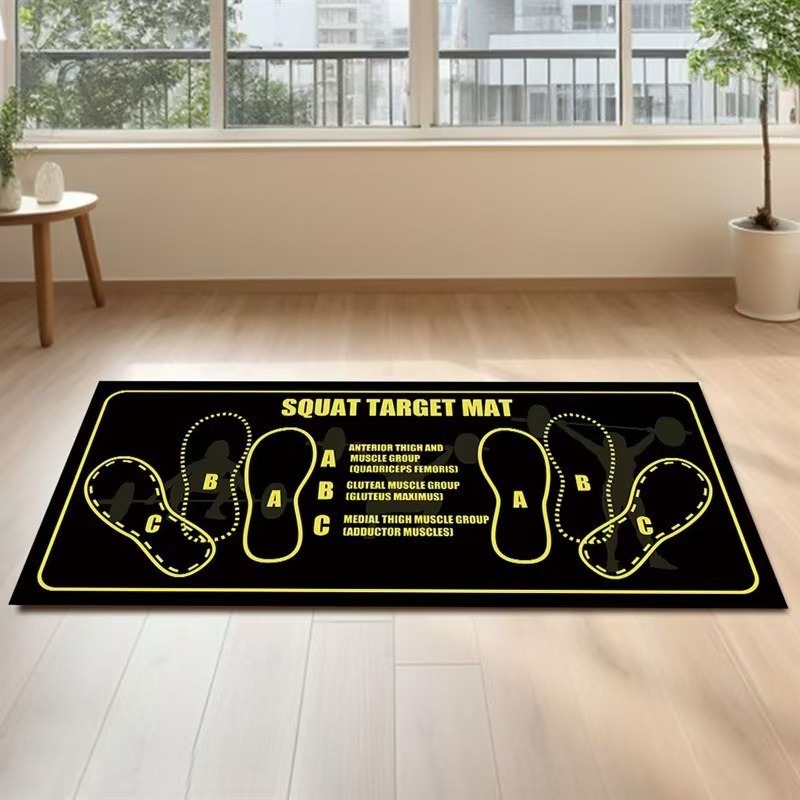 Cross-Border Hot-Selling Home Sports Squat Training Mat for Beginners to Practice Auxiliary Home Fitness Diatom Mud Crystal Velvet