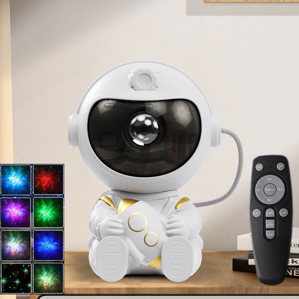 Проектор света в форме космического шаттла, астронавт, атмосферный свет, ночник для спальни