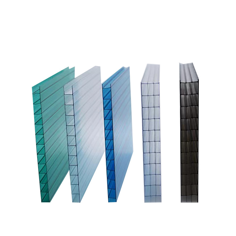 Pc Sunboard 6mm Hollow Board Transparent Rain Shelter Material Double-Layer Four-Layer Honeycomb Board Pc Endurance Board Can Be Customized