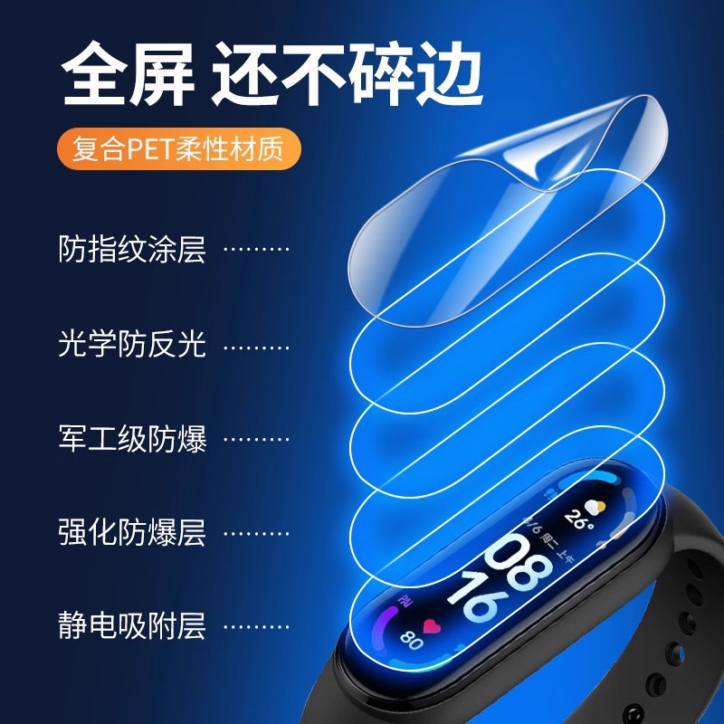 Suitable for Xiaomi Mi Band 10 Full Range of Screen Protection Film Xiaomi10Nfc Hydrogel Film Soft Film Anti-Scratch Film