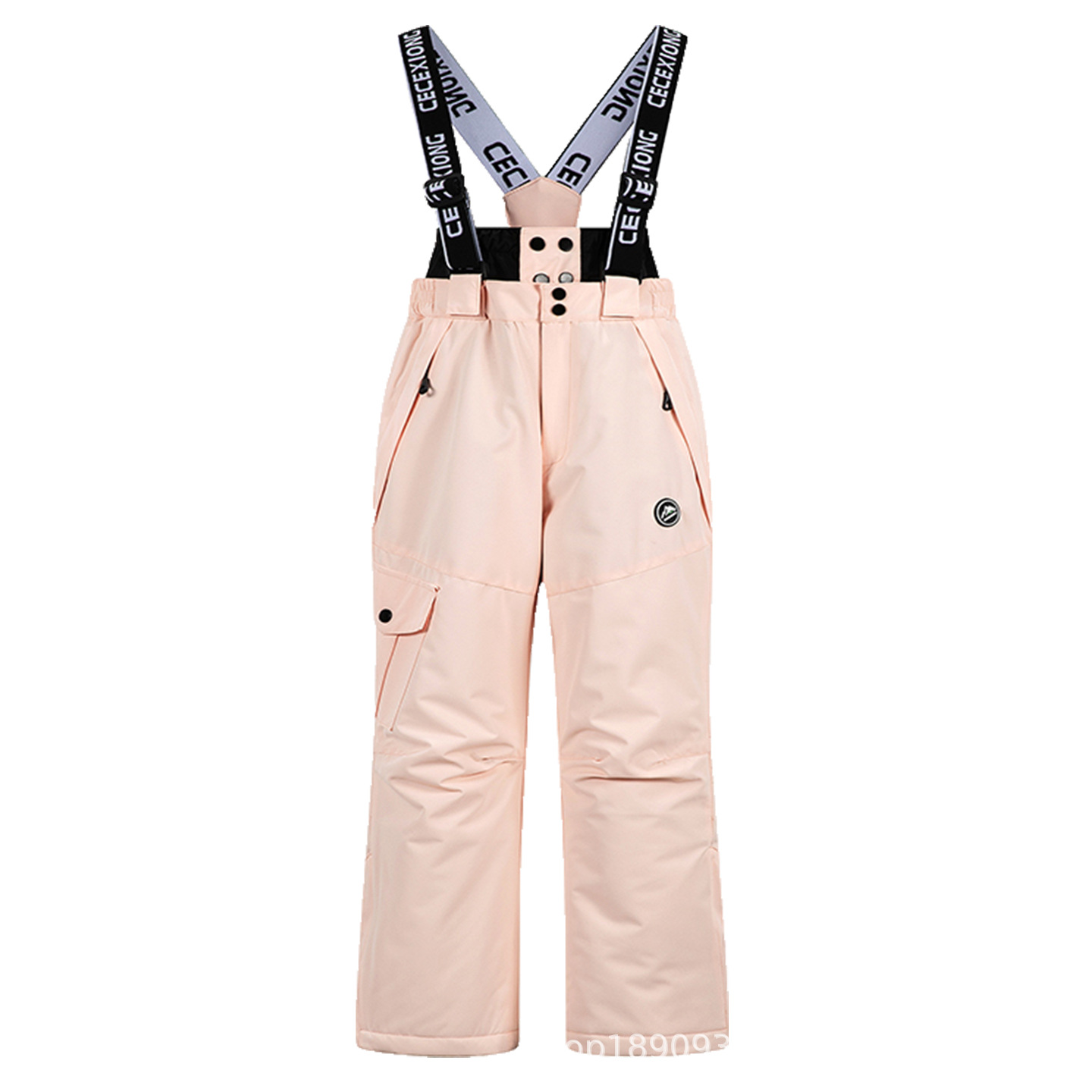 Children's Ski Pants for Boys and Girls, Thickeneded, Warm and Waterproof, Single and Double Board Suspenders, Ski Pants, Cotton Pants, Cross-Border