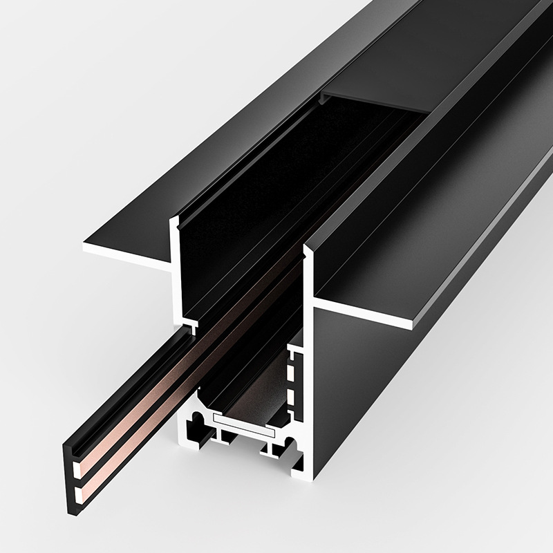 Magnetic attraction track lamp design combination package living room bedroom no main lamp lighting embedded led line lamp no frame