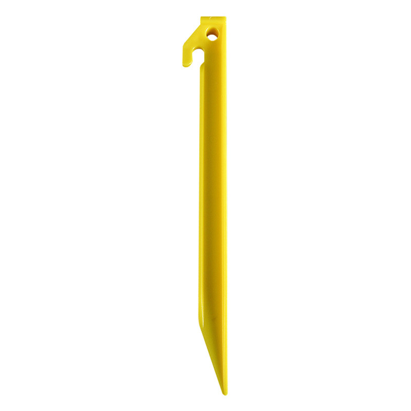 Mountain camping pp plastic 7-word fixed nail 23cm canopy tent accessories sports outdoor Yellow Beach ground nail