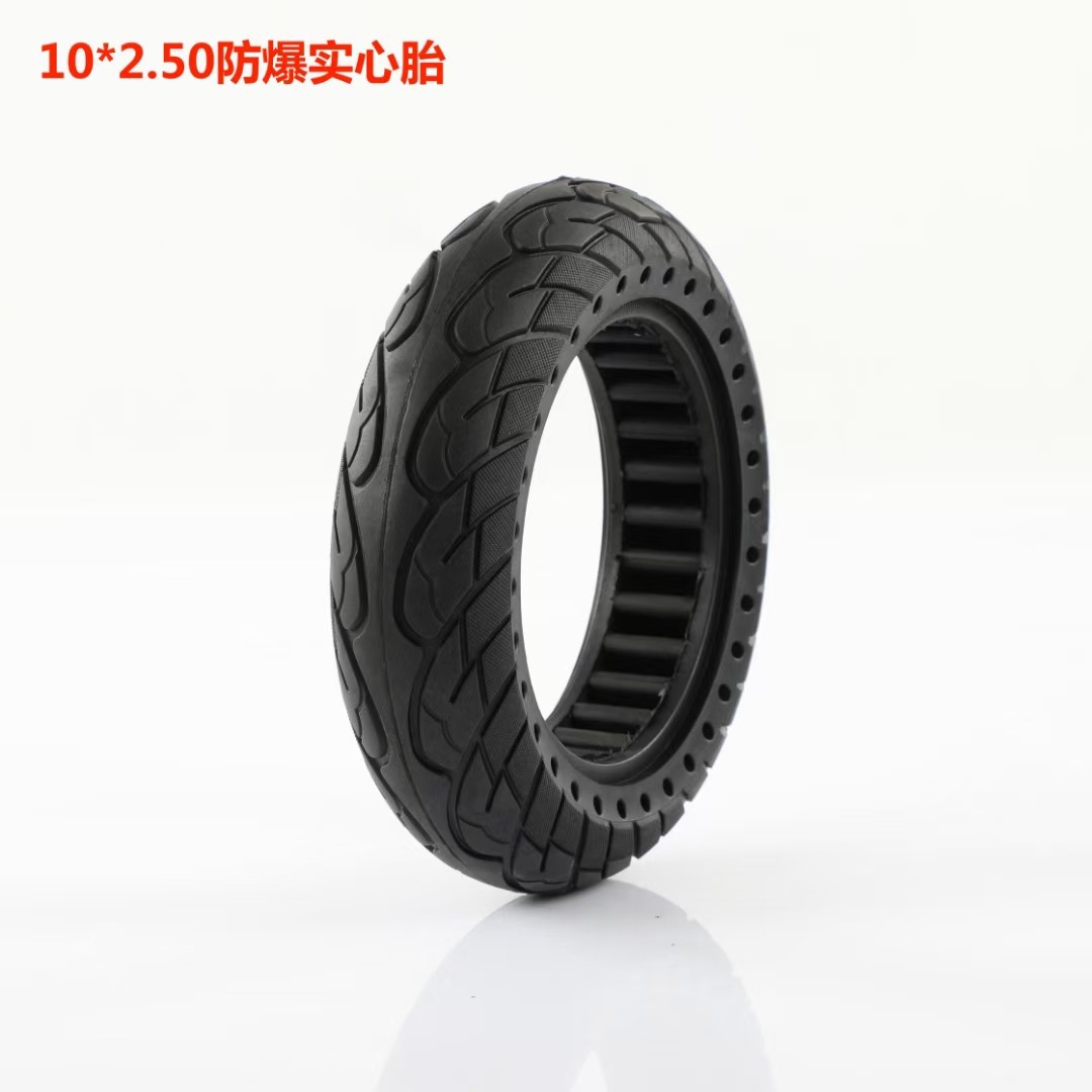 10X2.50 Explosion-Proof Solid Tire Rubber Products Are Highly Elastic and Wear-Resistant. Three Guaranteed Quality Shipped from Factory