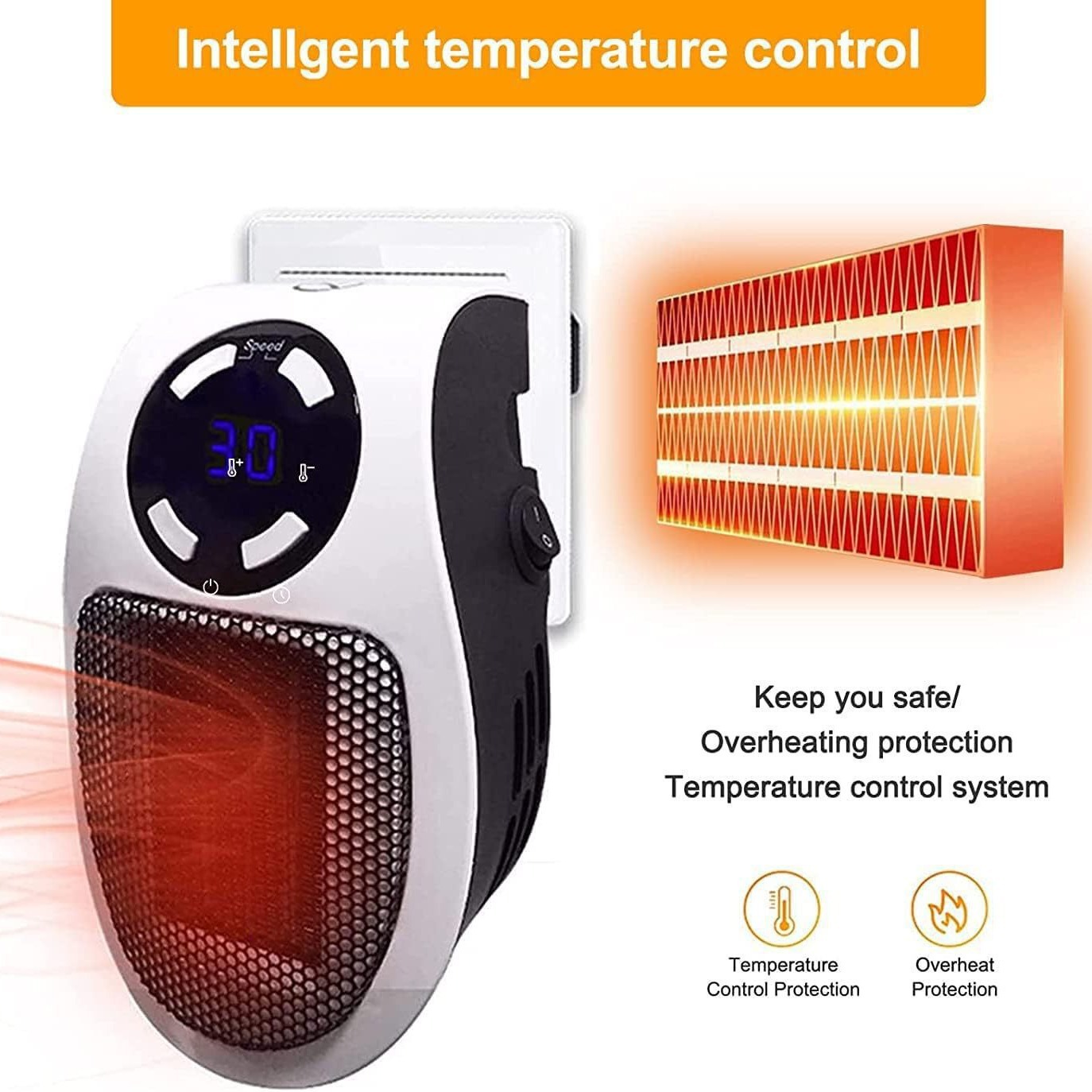 Cross-border small heater mini hot fan fast heating electric heater office home heater small solar heater