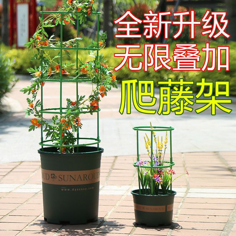 Flower Stand Support Ring Support Rod Splicing Leaf Protection Bracket Plant Potted Orchid Stand Climbing Rack Indoor Flower Stand