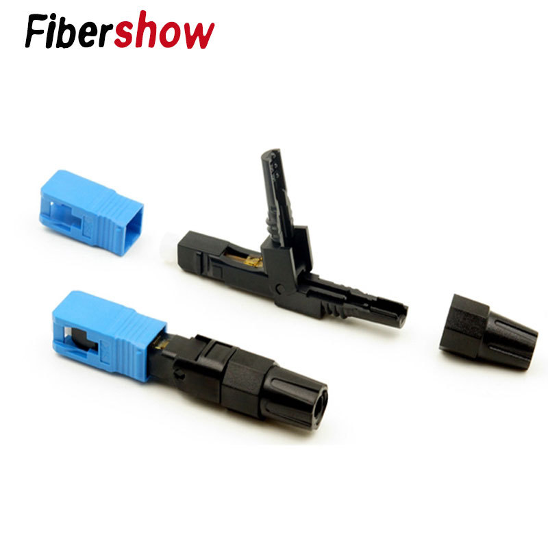 10pcs FTTH fiber to the home connector SC quick connect SC quick connector embedded cold connector telecom grade