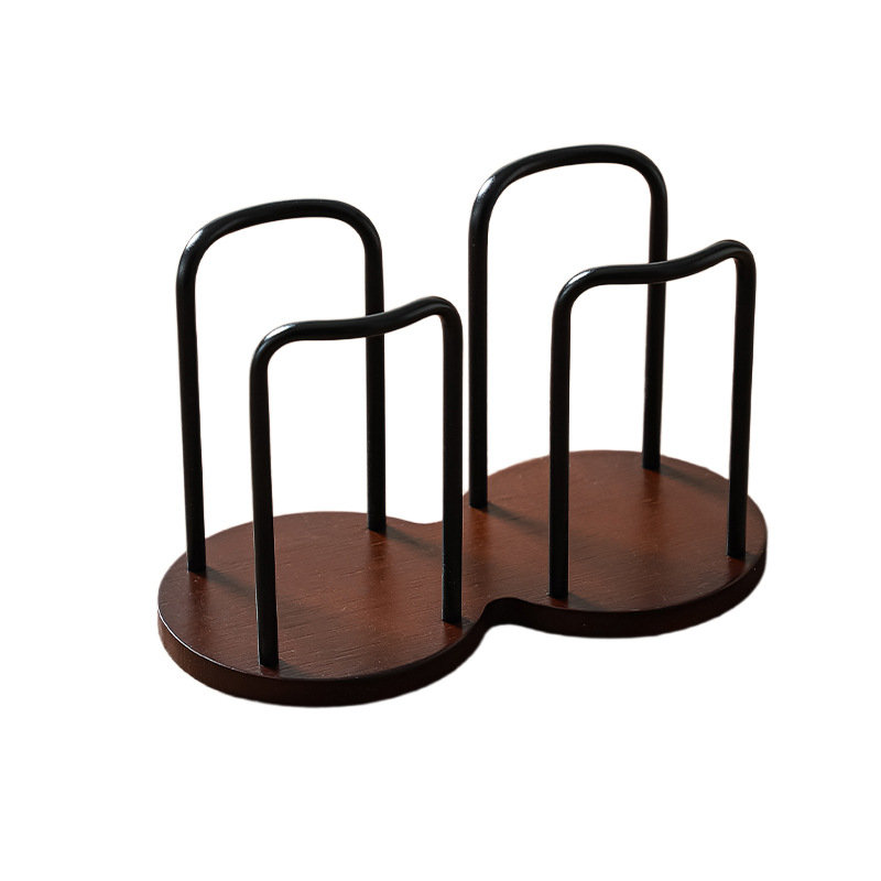 Cross-Border Paper Cup Holder Disposable Cup Cup Holder Desktop Coffee Table Storage Rack Tea Cup Coffee Bamboo Cup Holder