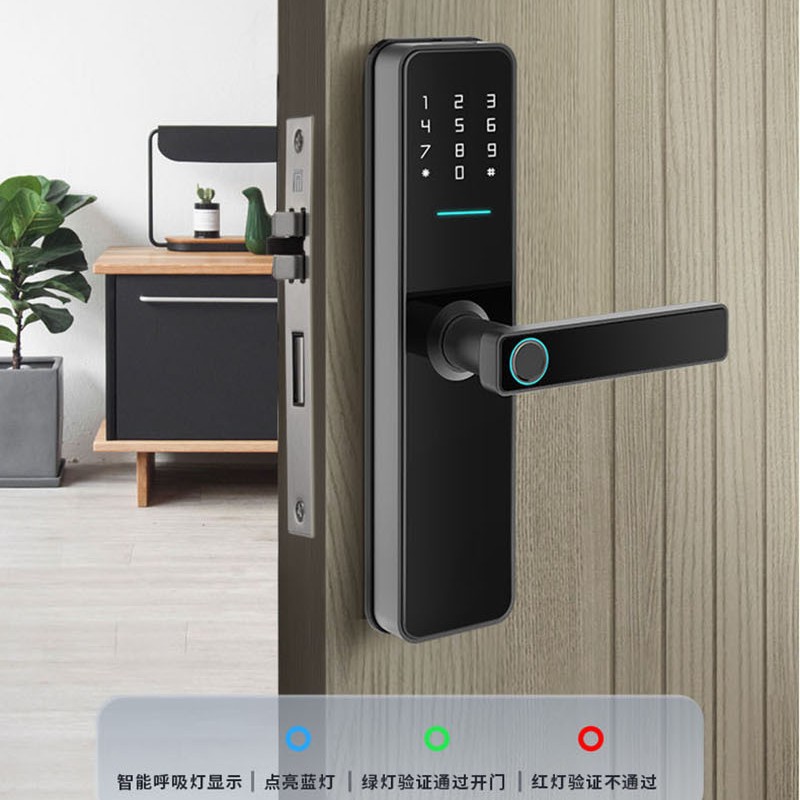 Умный Bluetooth Wi-Fi замок с паролем и отпечатком пальца для гостиницы, квартиры, аренды и комнат для гостей