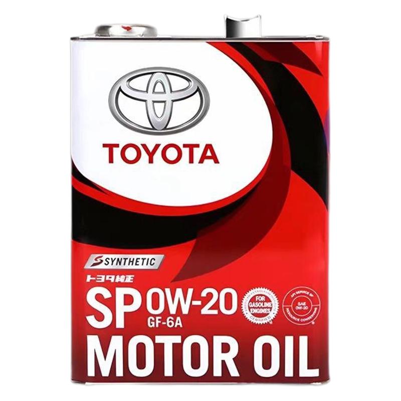 Japan Toyota SP 0W20 Lubricant Country 6 Oil Iron Drum 4L