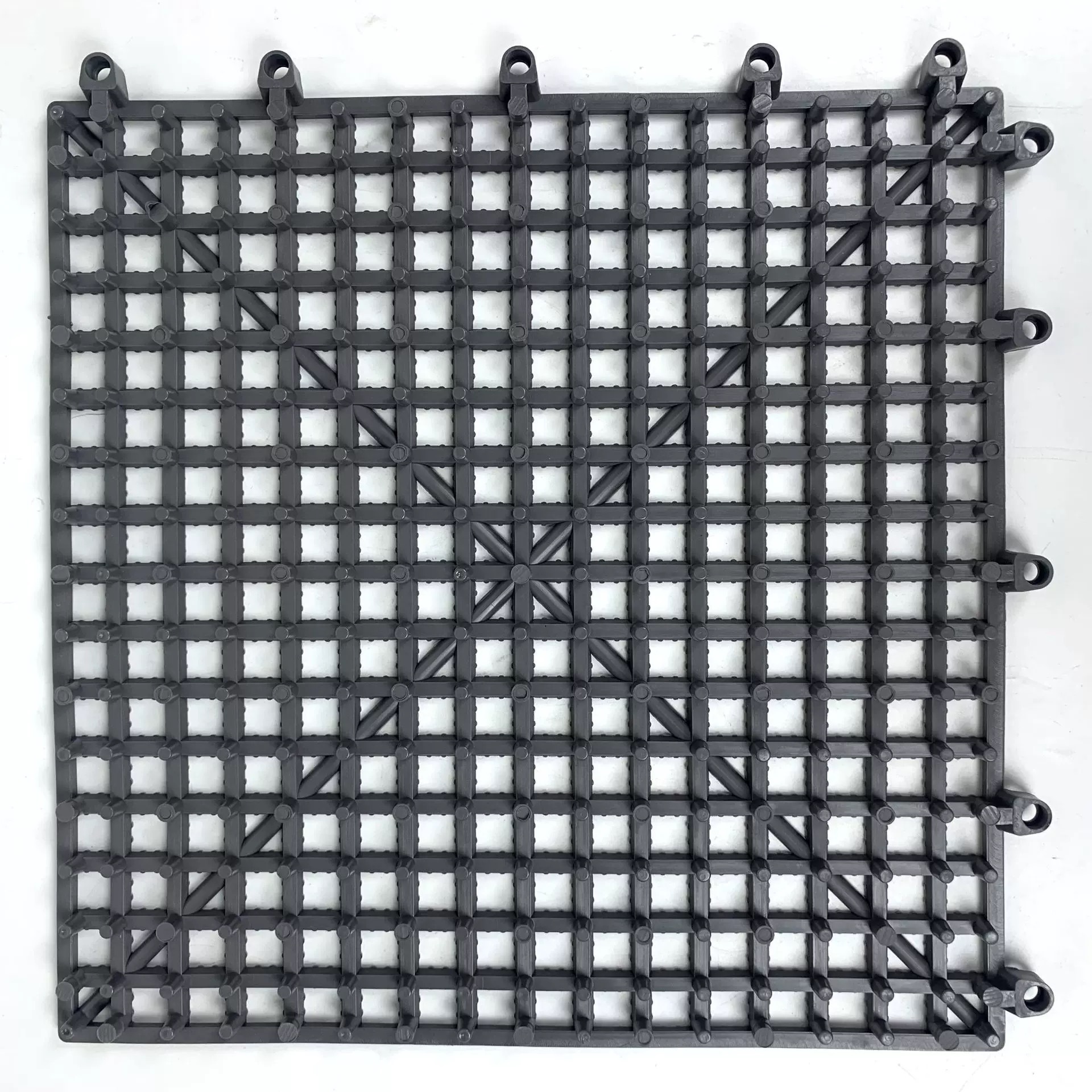Ready Stock Pvc Plastic Interlocking Floor Mats, Full Coverage Waterproof Floor Mats for Bathhouses, Swimming Pools, Non-Slip Engineering Mats