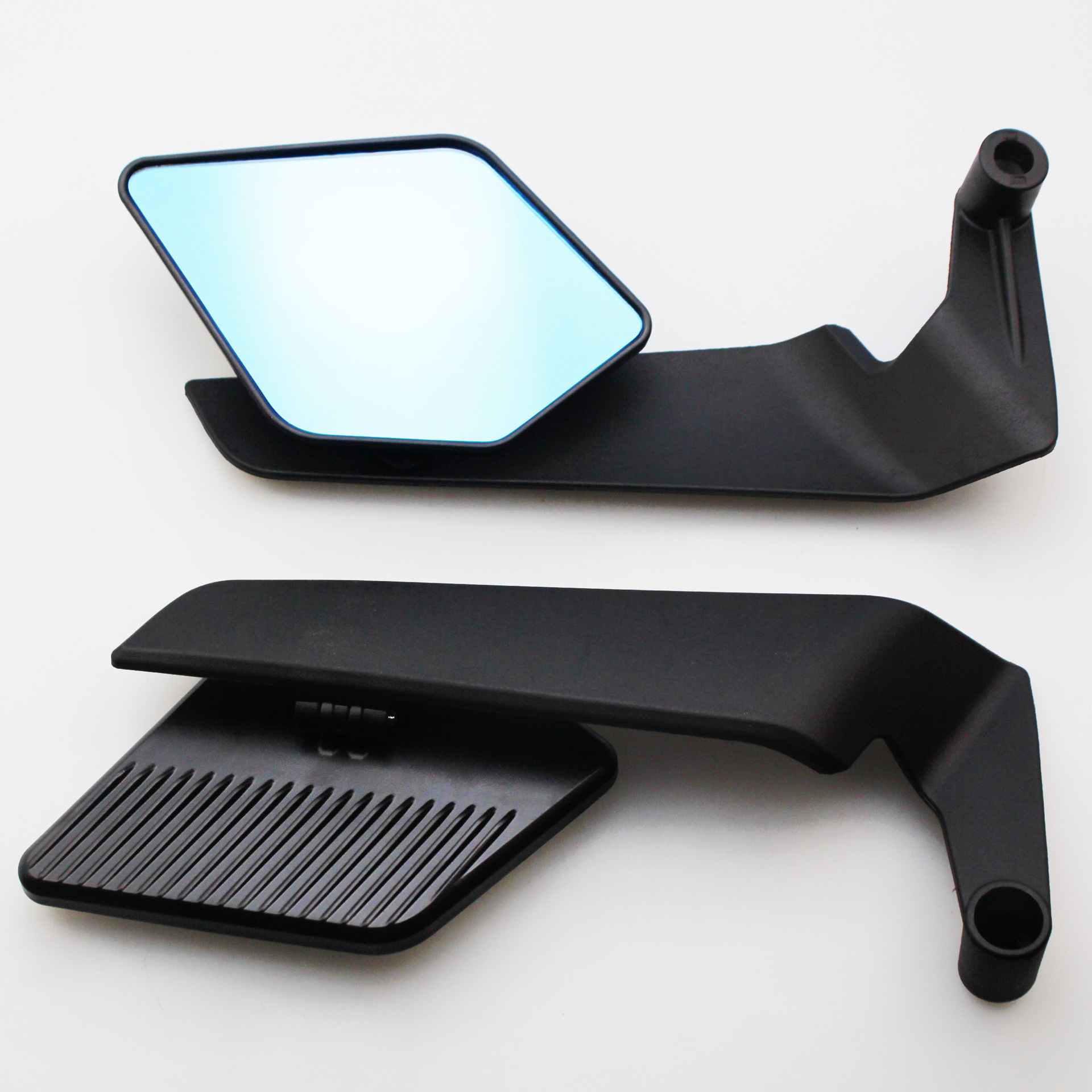 Motorcycle and Electric Vehicle Modification New Folding Fixed Wing Plastic Rearview Mirror for Niu Ninebot Universal Wide-Angle Plastic