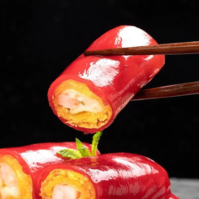 Shrimp Red Rice Sausage Cantonese-style Morning Tea Dessert Refreshment Semi-finished Guangdong-style Hong Kong-style Prefabricated Dishes Guangdong-style Tea House Quick-frozen