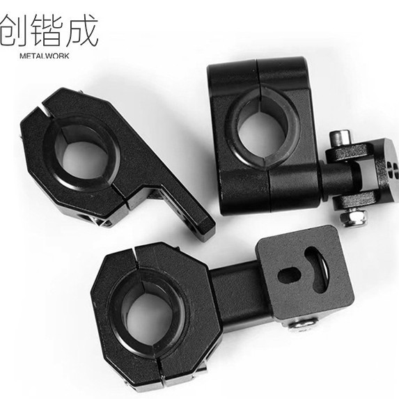 Modified Car Light Spotlight Tube Clamp Bracket Bumper Steel Pipe Led Spotlight Fixing Bracket Reinforced Type