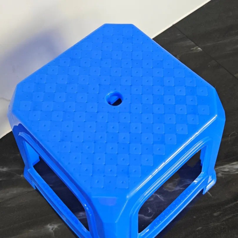 Blue Sky 2521 Chair Thickeneded 47cm Height Plastic Stool Zhujiang Chair Blue Sky Square Stool Plastic Stool Blue