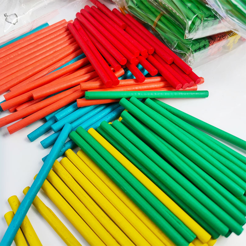 Counting Stick Math Stick First Grade Learning Aids Kindergarten Number Quantity Arithmetic Learning Aids Kidsren's Wooden Stick Arithmetic Stick