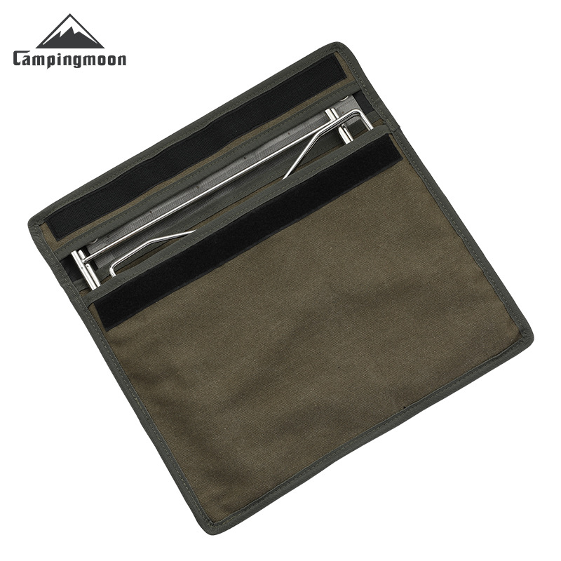 SOLO-202 Small Outdoor Camping Stainless Steel Solo Foldable Lightweight Portable Grill Burning Table