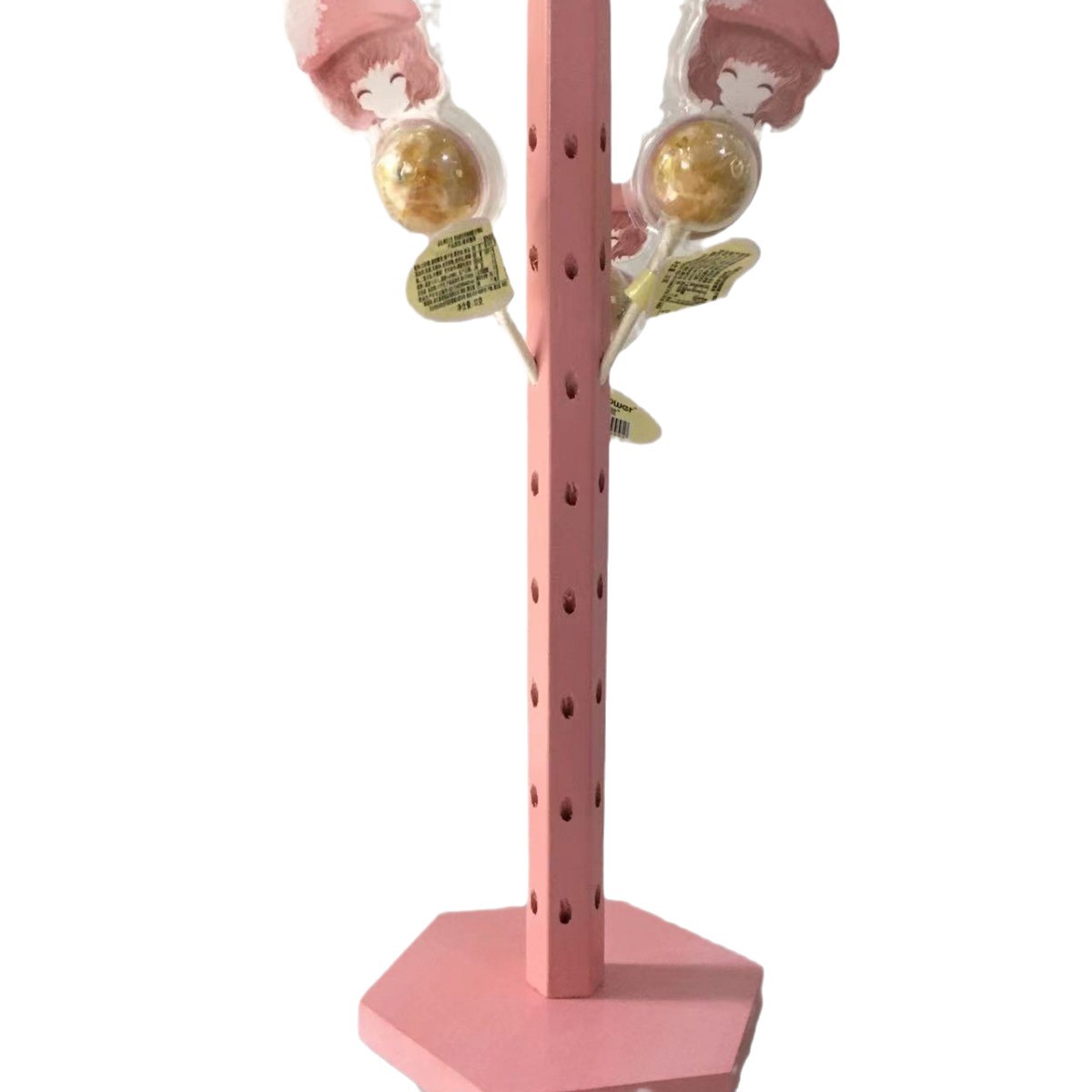 Supermarket candy display 360-degree candy display rack lollipop display rack pine sugar gourd display rack