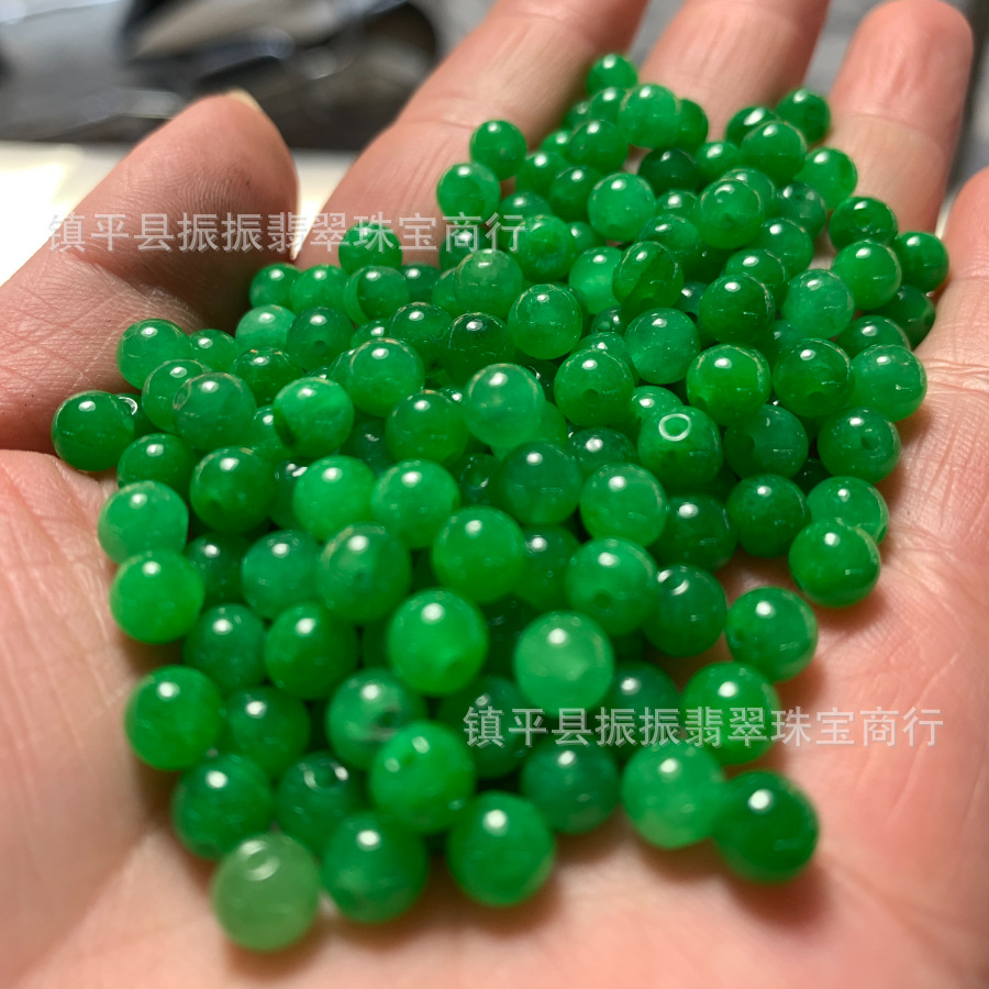 6мм сухие зеленые нефритовые бусины, свободные бусины, сухие зеленые железные драконы, DIY ювелирные аксессуары, бусины Будды, браслет, аксессуары для necklaces