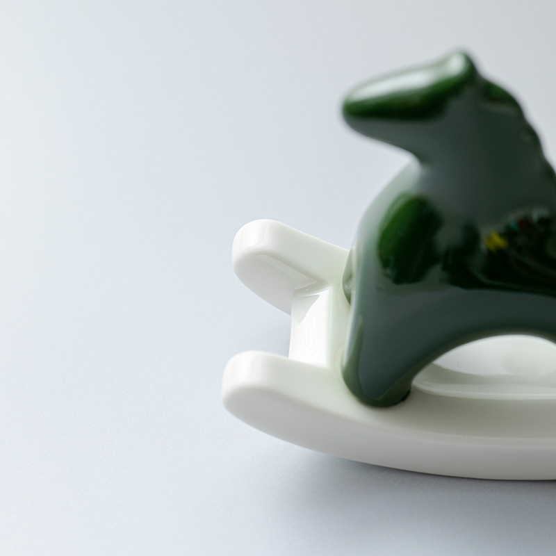 简约创意陶瓷摇摇马家居摆件房间茶几书房书桌卧室电视柜软装饰品