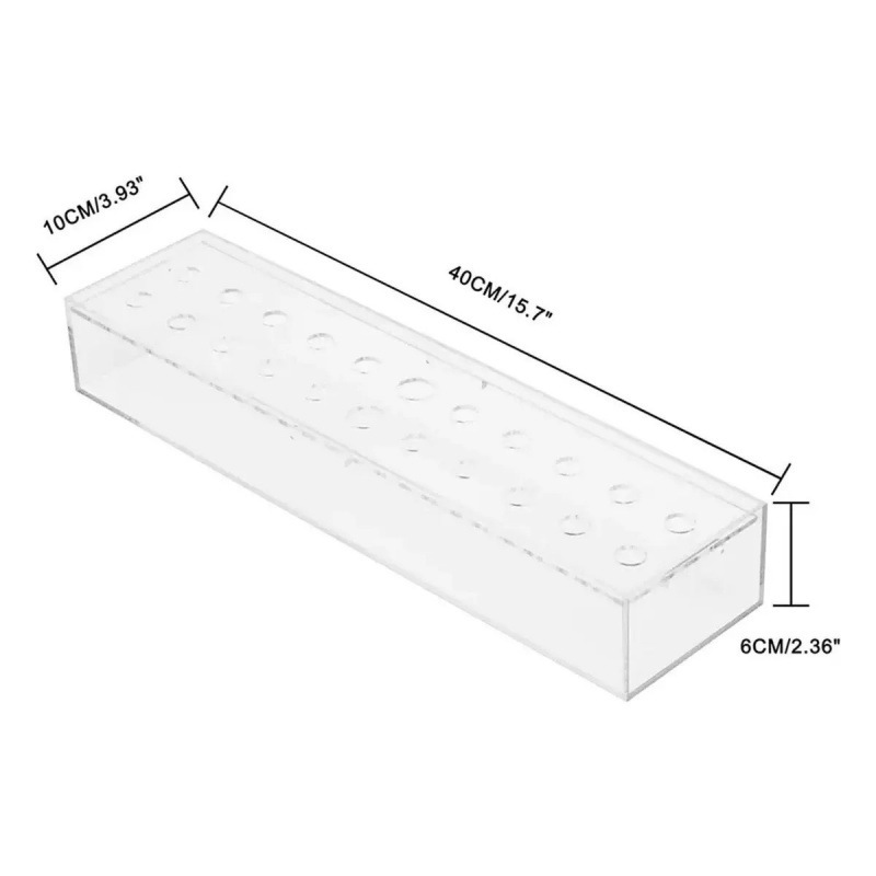 Acrylic Flower Vase Ornament Rectangular Modern Vase Decoration Wedding Home Dining Room Table Decoration Transparent Vase