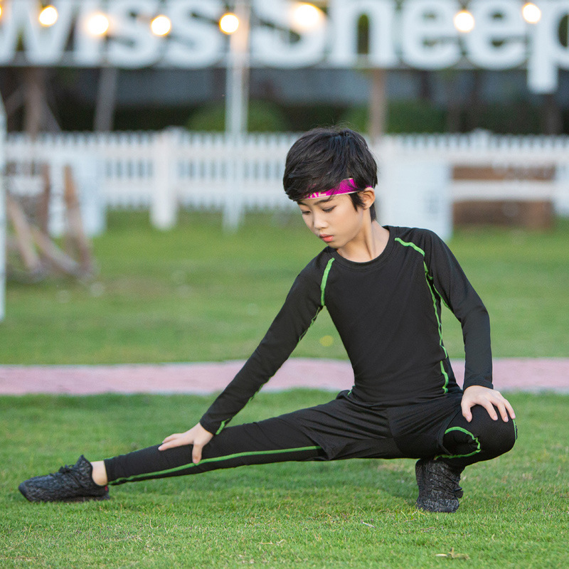 Children's tights team training clothes suit basketball football sports running bottoming high elastic breathable quick-drying clothes