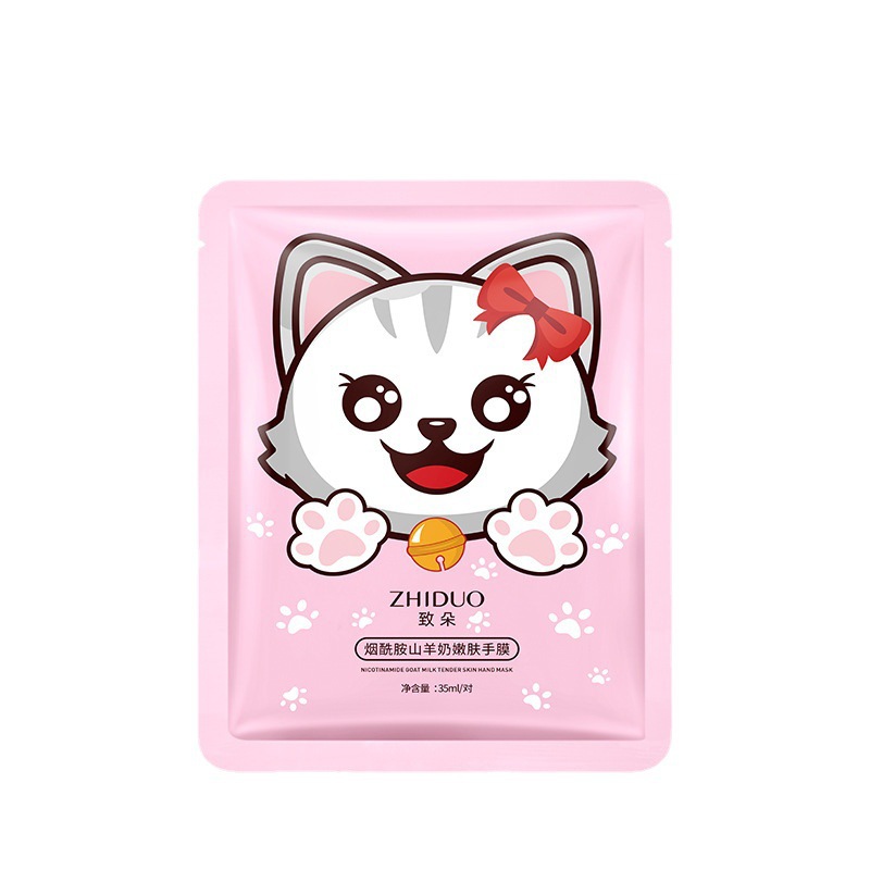Cat Claw Hand Mask Centiet Goat Milk Niacinamide Foot Mask Foot Mask Hydrating Moisturizing Manicure Gloves Manufacturer Wholesale