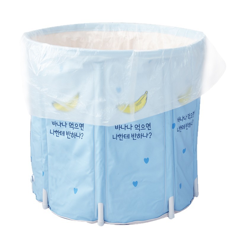 Thickened Disposable Bath Bucket Bags for Everyone, Round Bath Bucket, Round Bucket Bathtub Cover, 50 Pieces, Free Shipping