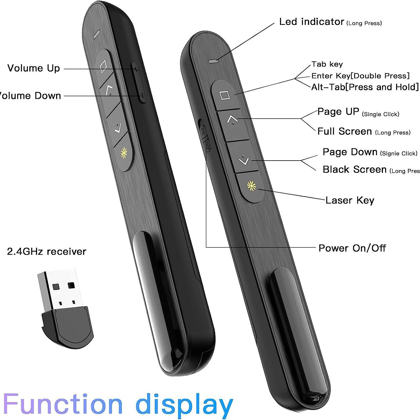 Page Turning Pen, Laser Page Turning Pen, Digital Laser Pointer Pen, Ppt Page Turning Pen