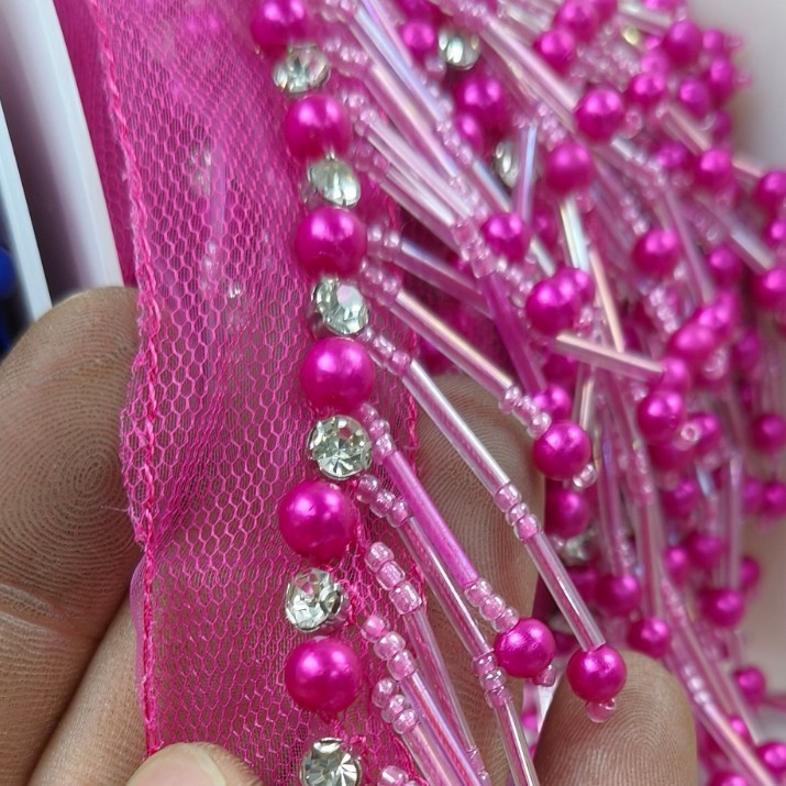 Mesh Hanging Tube Bubble Beads