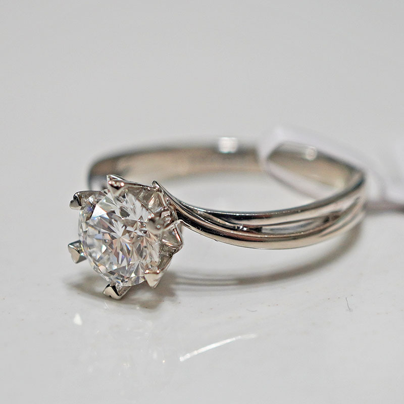 Pt950 Platinum Cultivated Diamond Ring for Women Niche as Bright as Stars for Wedding and Proposal