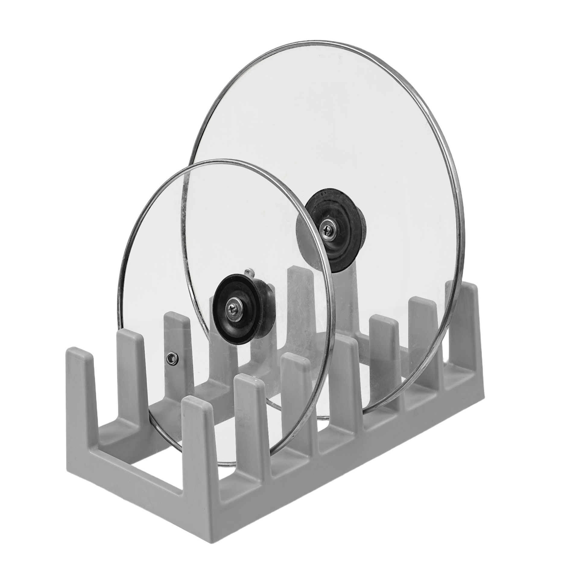 Подставка для крышек кастрюль из массива дерева, креативная подставка для книг и тарелок на столе