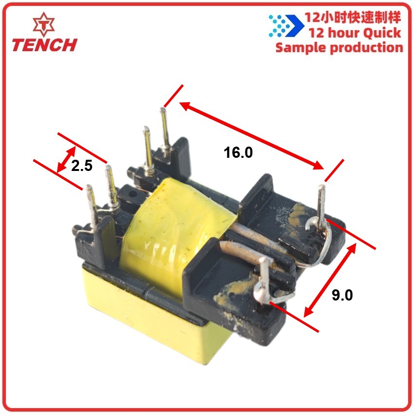 Ee13-5W Horizontal 5+2 Extended 5V12V24 High Frequency Transformer Safety Certification Insulation System Ul Tengchuan Electric