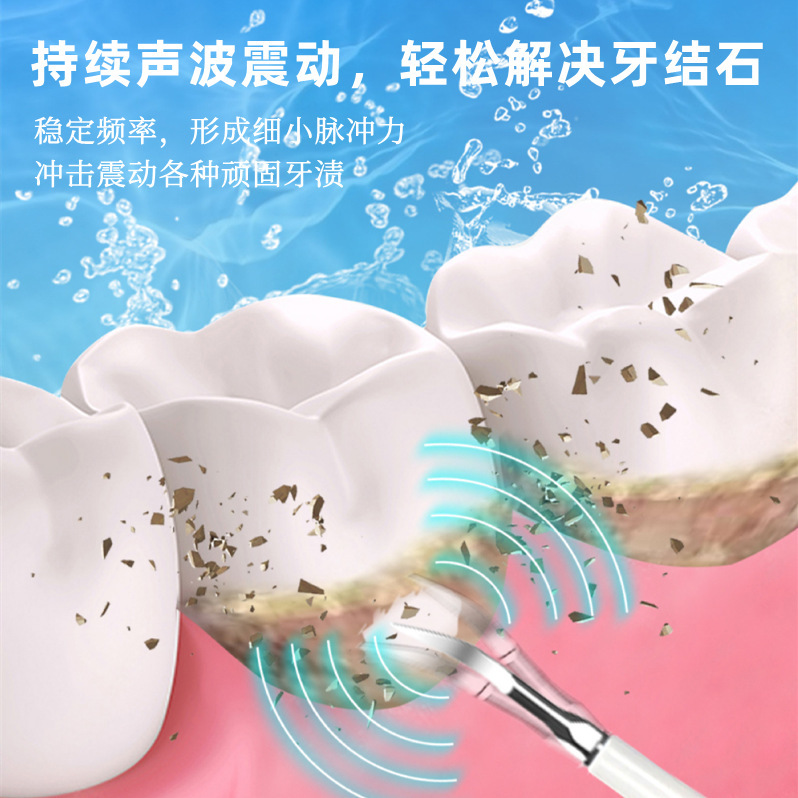 Factory Direct Sales Ultrasonic Tooth Cleaner Electric Toothbrush Dental Calculus Remover Tartar Remover Tooth Cleaner Tooth Flushing Artifact