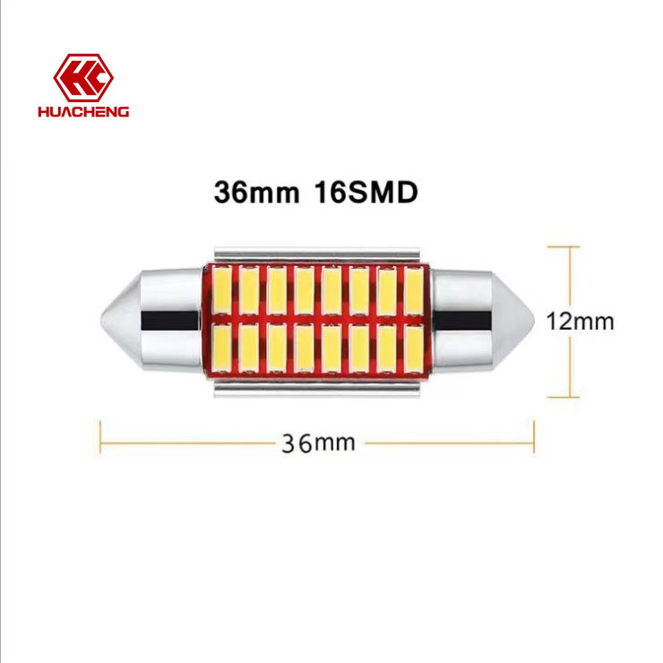Car Led Roof Light Double Tip 4014 31/36/39/41mm Decoding Reading Light License Plate Light