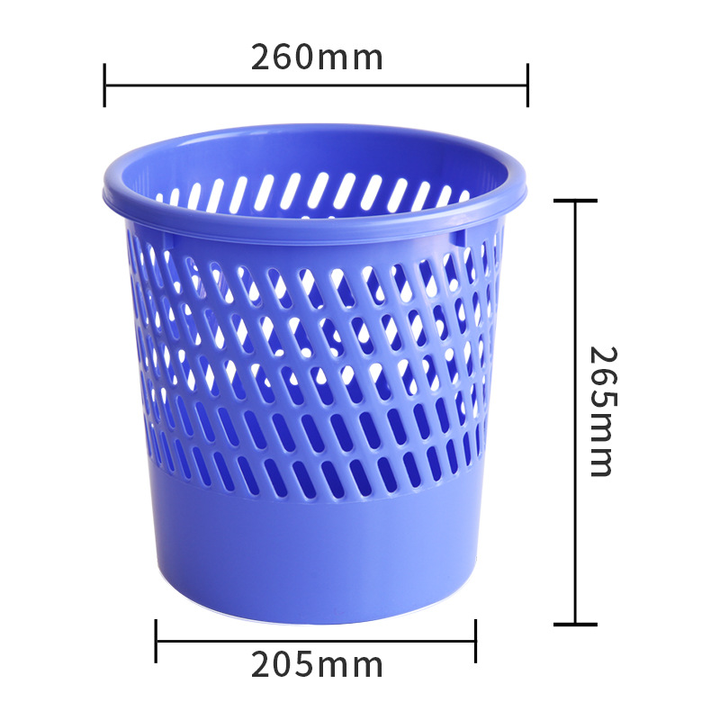 Deli 9553 living room kitchen household bathroom toilet trash can uncovered mesh wastebasket wholesale