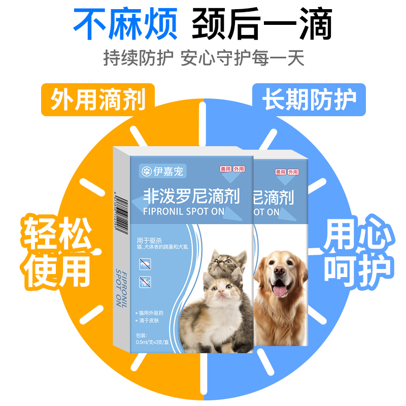 Pet Deworming Drug Imidacloprid Moxidectin for Cats and Dogs, Internal and External Use, Pet Drops for Cats and Dogs, Veterinary Medicine