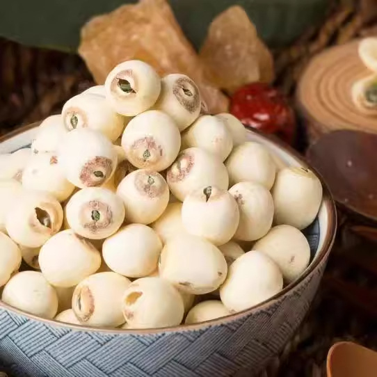New Arrival Lotus Seeds with Core, Peeled White Lotus Seeds, Dried Goods 500g, Fresh Hunan Lotus Seeds, Large Authentic Lotus Seeds, Sulfur-Free Edible