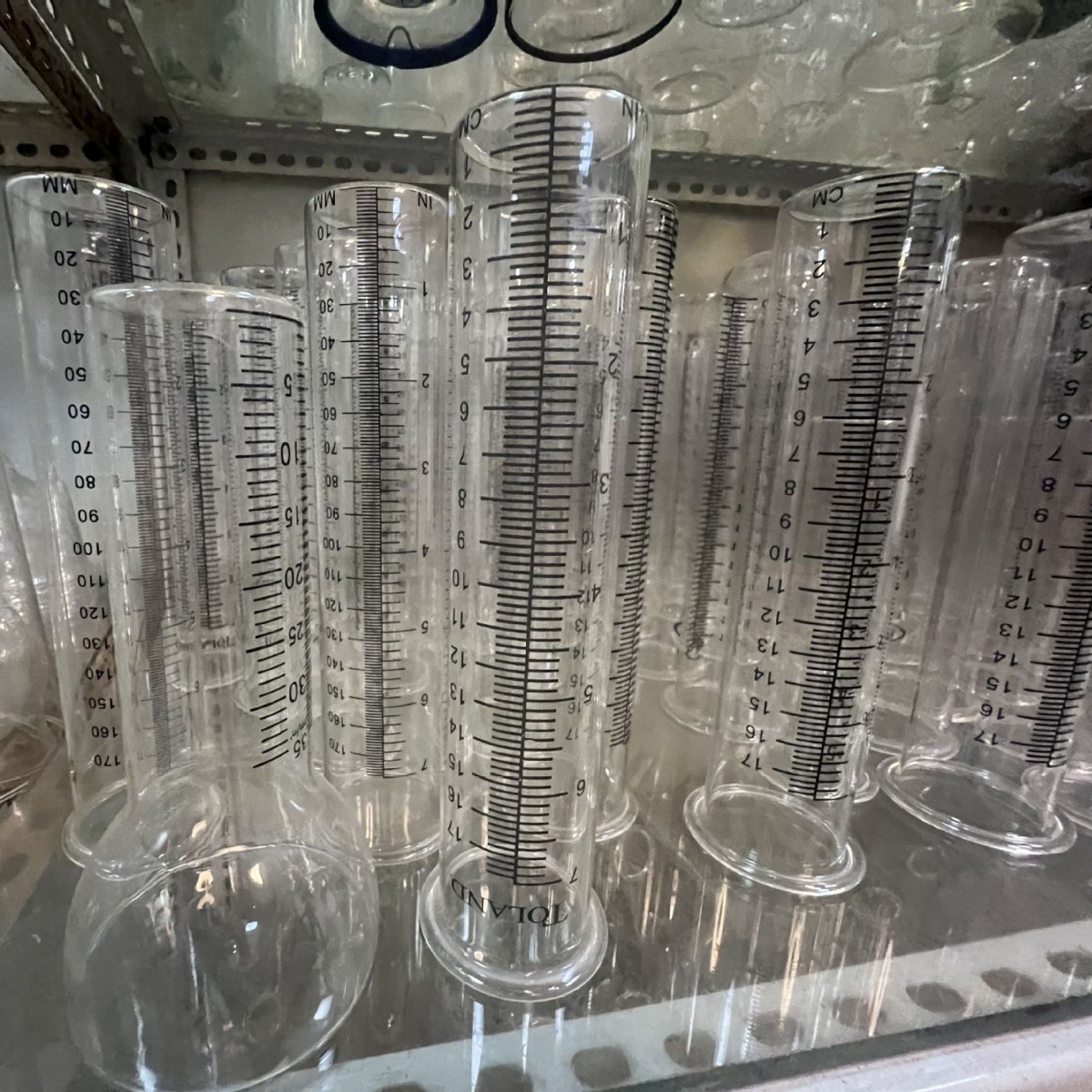 Cross-border environmental protection new high borosilicate glass rain gauge rain gauge test tube plug-in glass cup scratch-resistant and wear-resistant