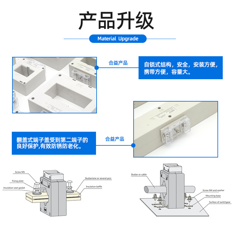 Heyi Manufacturer Sdh 150-4000A5A/0.5 Class Square Busbar Current Transformer Wholesale