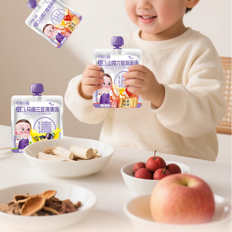 (October 25) Xindi Mama Children's Apple Mountain Medicine Hawthorn Six Ingredients Four Gods Soup 100g