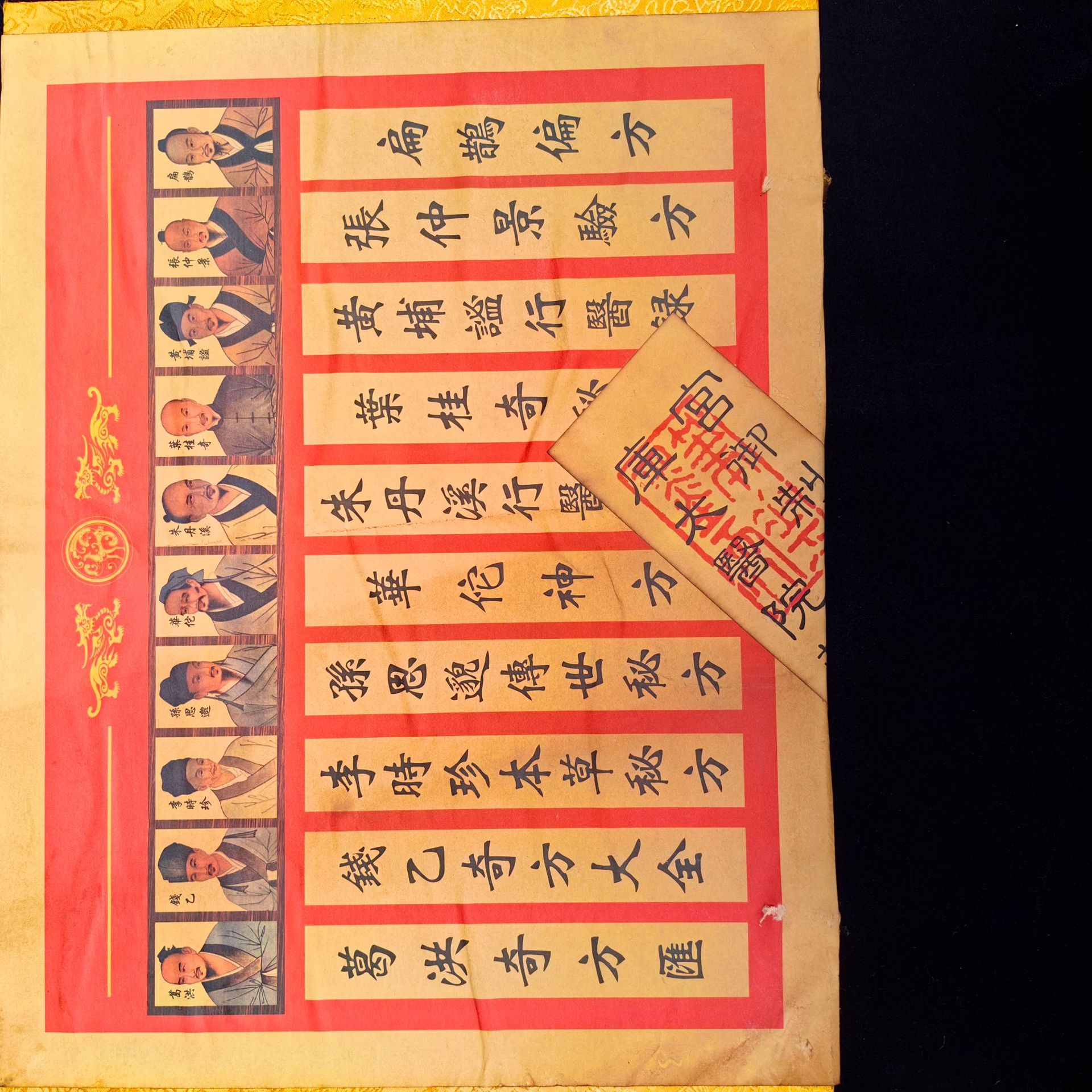 Factory Direct Sales Antique Calligraphy and Painting Sealed Box Top Ten Famous Doctors Books Inside the Books