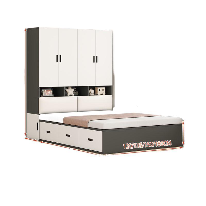 Wardrobe Bed Integrated Tatami Small Apartment Wardrobe Desk Bed Multi-Functional Combination Kidsren's Bed Bedroom Wardrobe