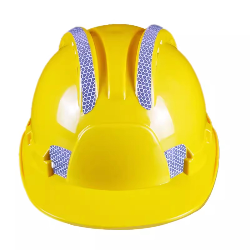 Reflective safety helmet construction site construction leader protective helmet power electrician cap night labor protection work cap printable