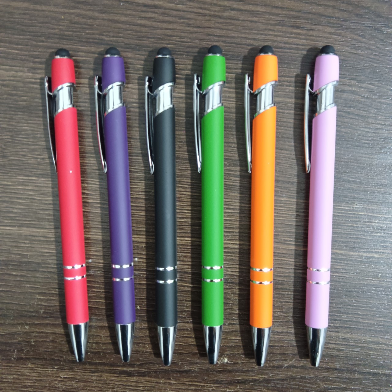 Metal Press Pen Aluminum Rod Pen Maggi Pen Capacitive Touch Ballpoint Pen Handwriting Touch Screen Pen Printing Log O Gift