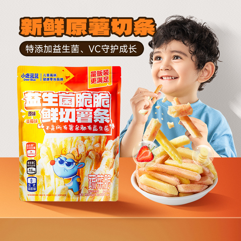 Fawn Blue пробиотические хрустящие картофельные чипсы для детей